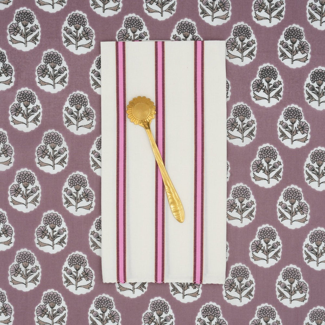 Serviettes de table x4 Levant Garnet - Suzette