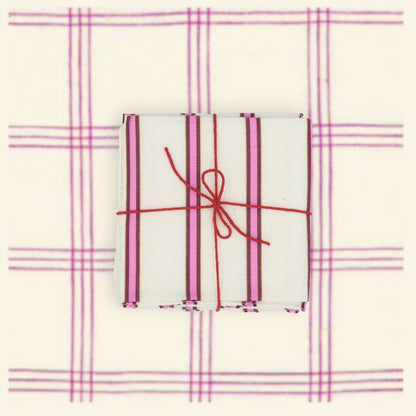 Serviettes de table x4 Levant Garnet - Suzette