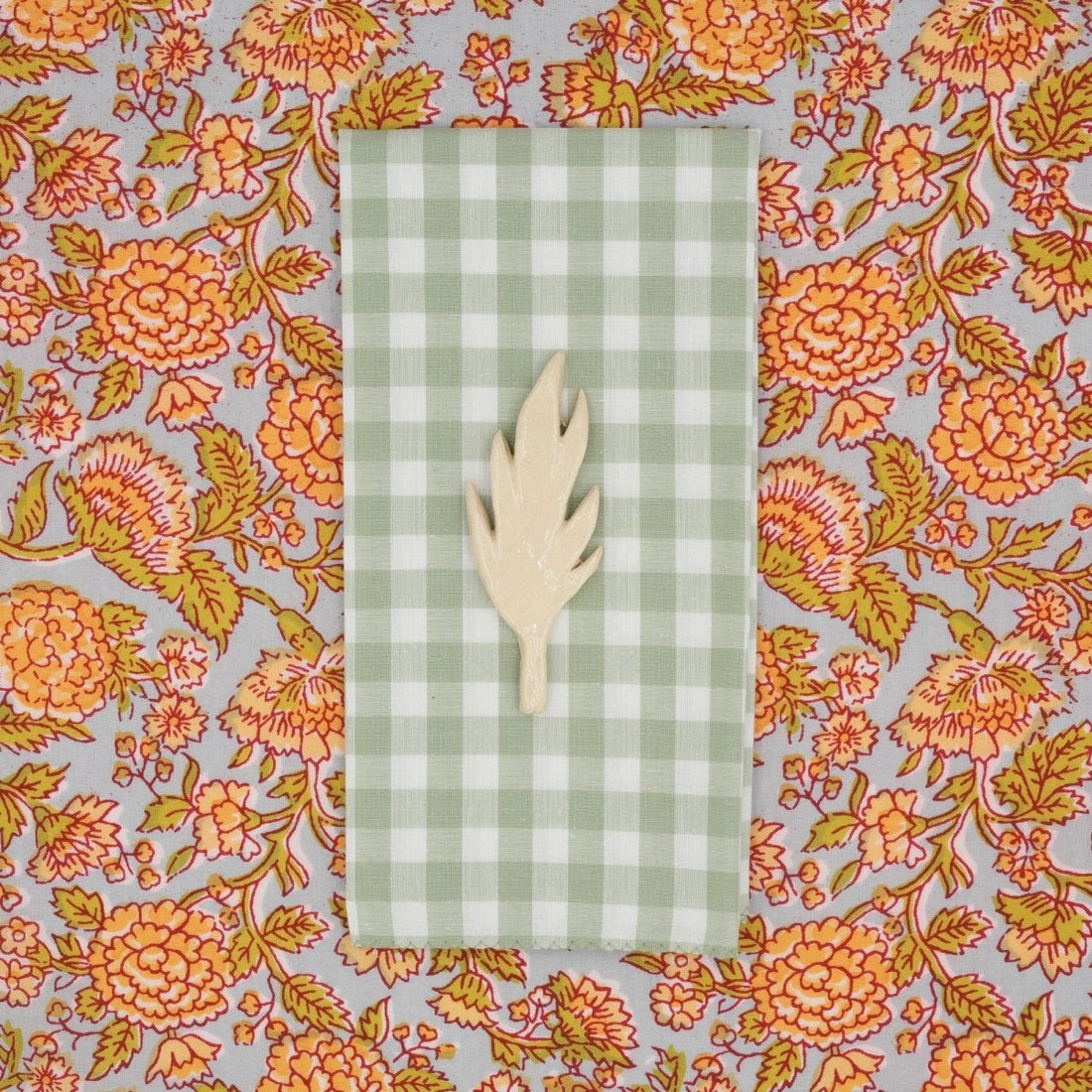 Serviettes de table x4 Libeccio Basil - Suzette