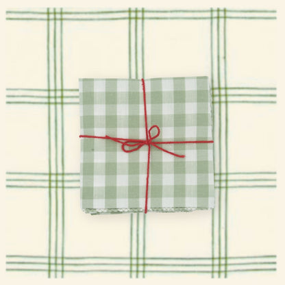 Serviettes de table x4 Libeccio Basil - Suzette