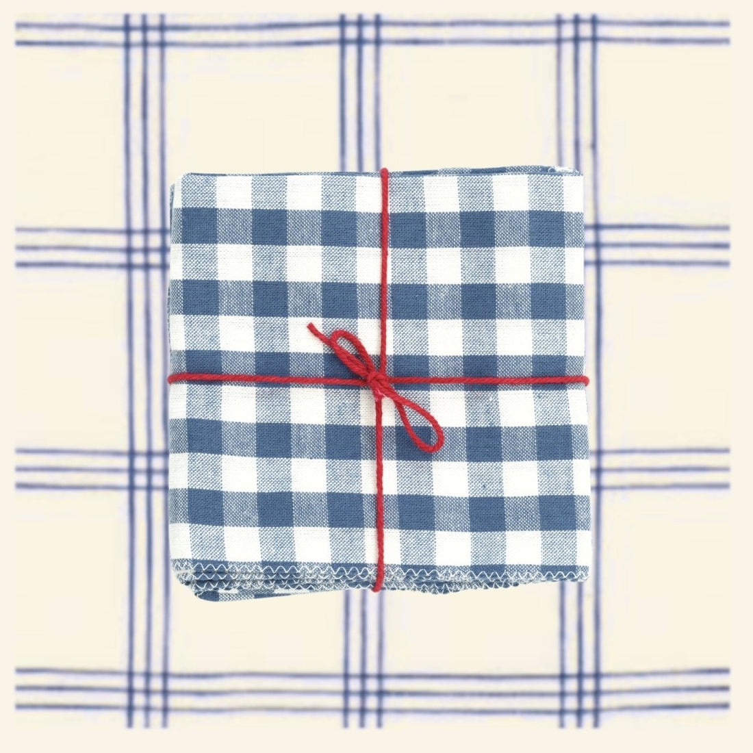 Serviettes de table x4 Libeccio Denim - Suzette