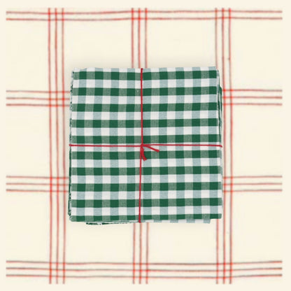 Serviettes de table x4 Libeccio Evergreen - Suzette