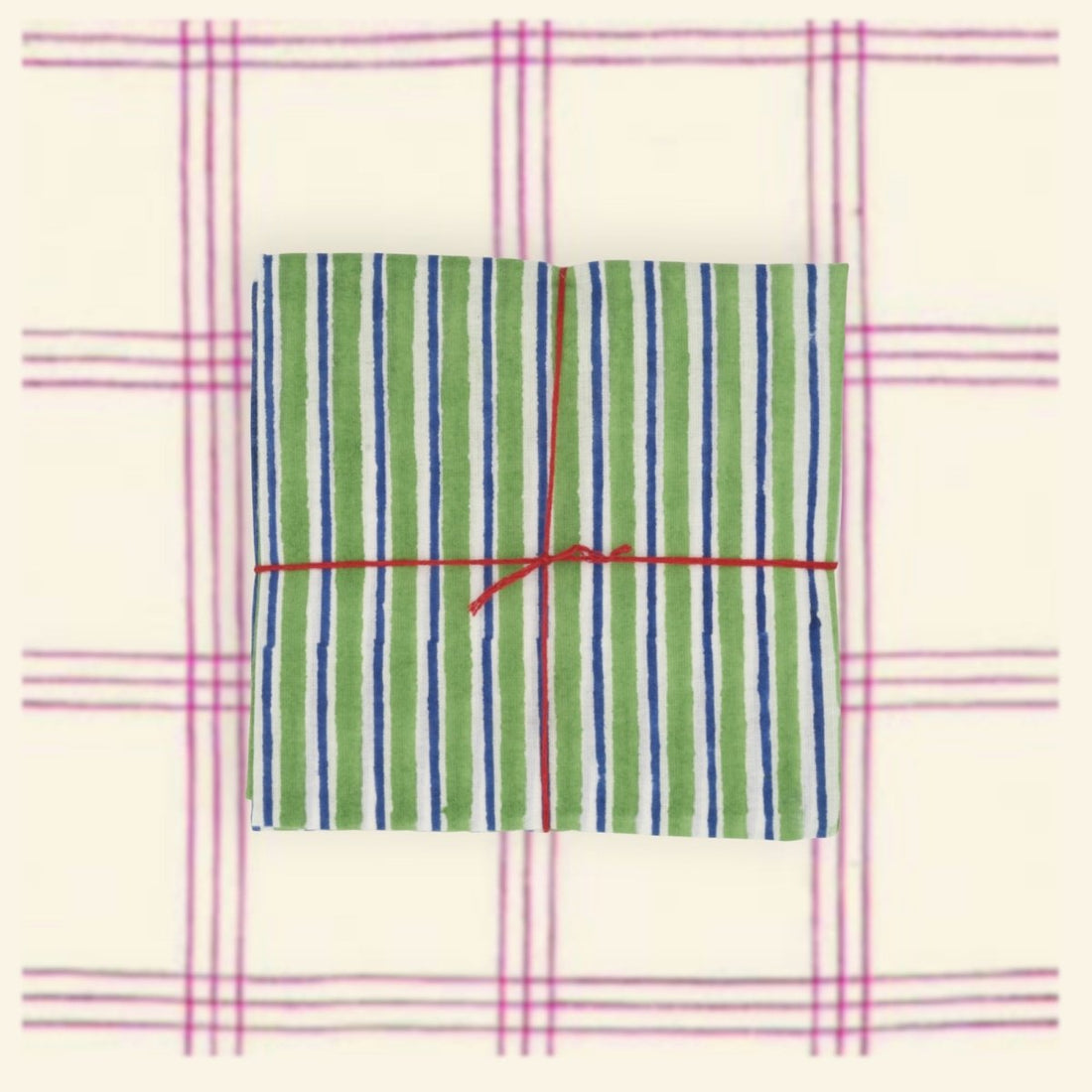 Serviettes de table x4 Lila Evergreen - Suzette