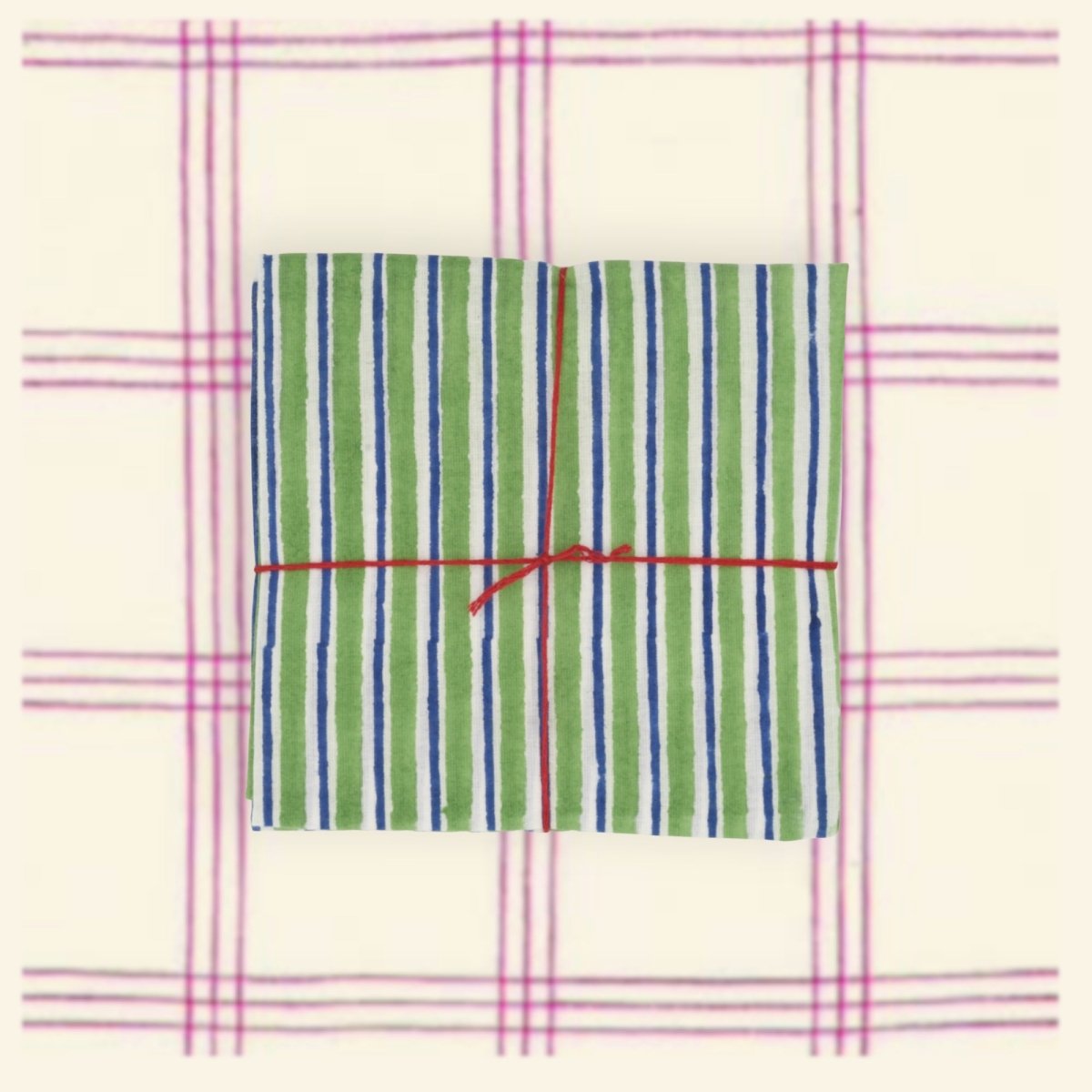 Serviettes de table x4 Lila Evergreen - Suzette