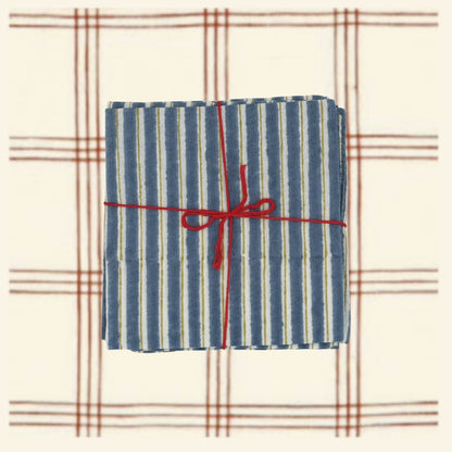Serviettes de table x4 Lila Moonlight - Suzette
