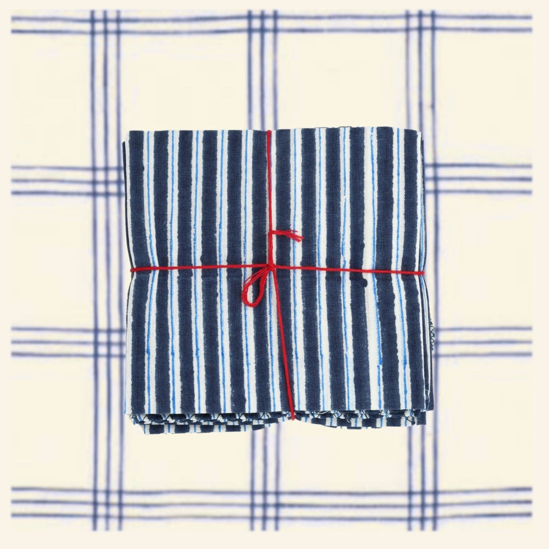Serviettes de table x4 Lila Patriot - Suzette