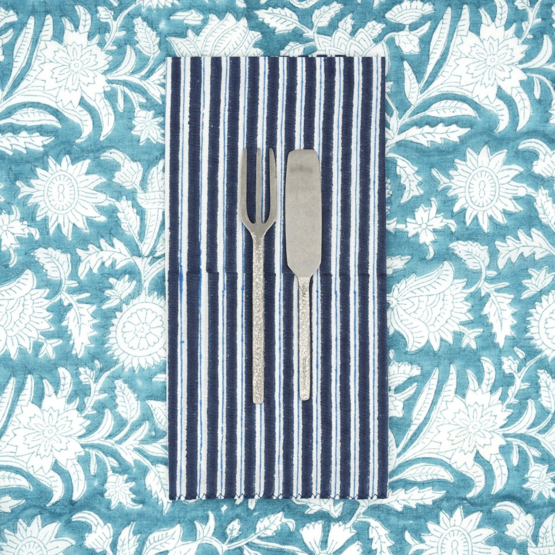 Serviettes de table x4 Lila Patriot - Suzette