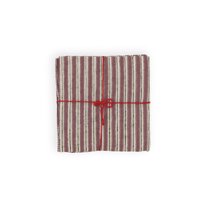 Serviettes de table x4 Lila Zephyr - Suzette