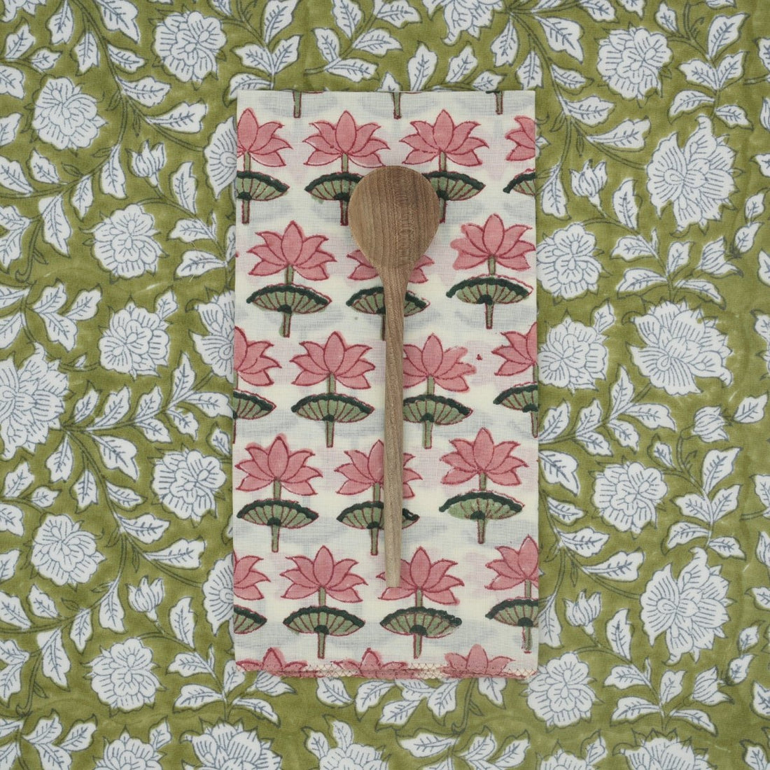 Serviettes de table x4 Lotus Flamingo - Suzette