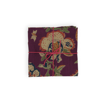 Serviettes de table x4 Magnolia Malaga - Suzette