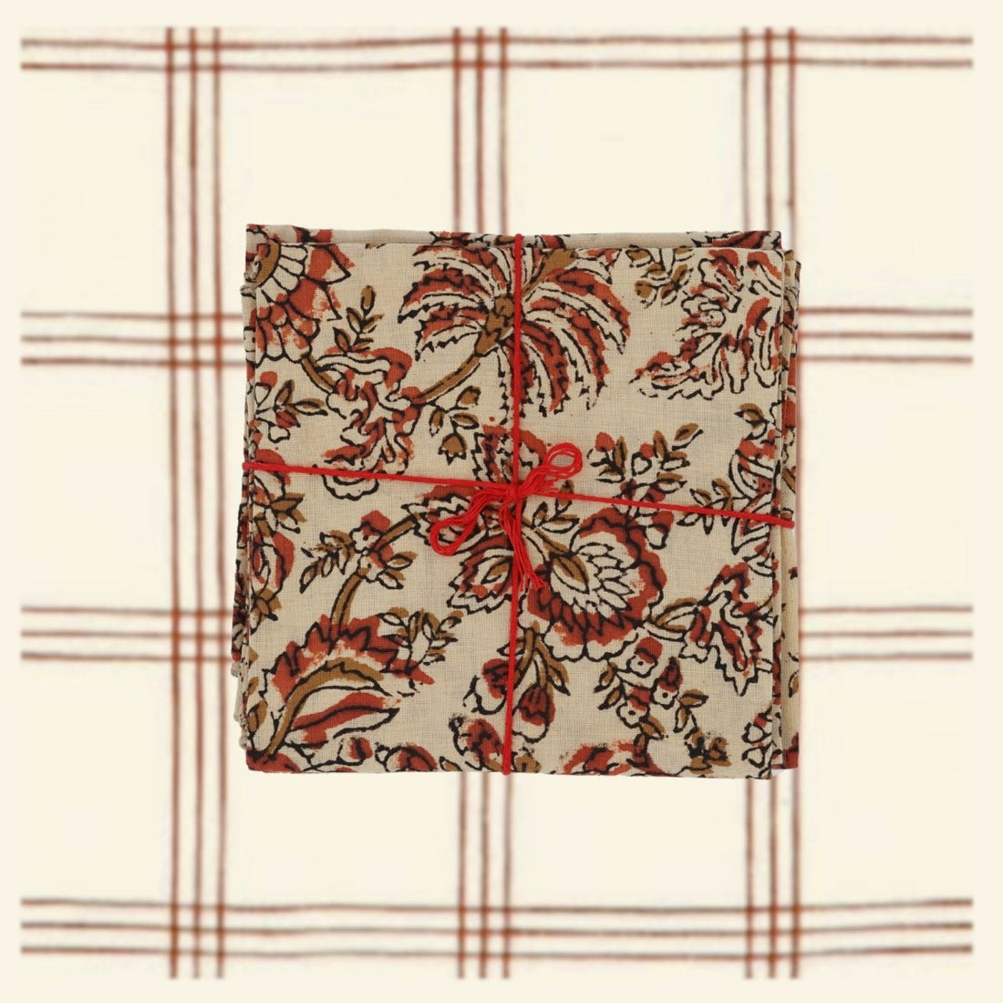 Serviettes de table x4 Melisse Ecureuil - Suzette