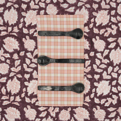 Serviettes de table x4 Meltem Apricot - Suzette