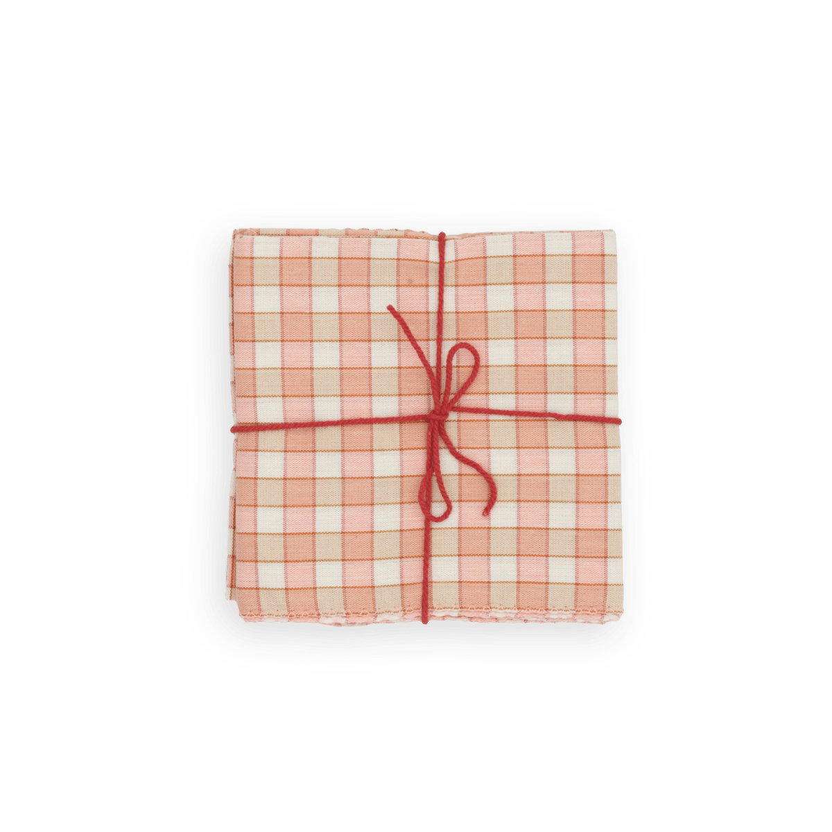 Serviettes de table x4 Meltem Apricot - Suzette