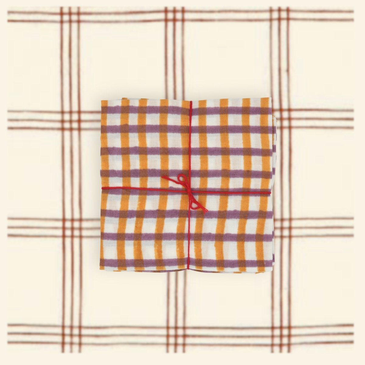 Serviettes de table x4 Mira Fig - Suzette