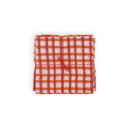 Serviettes de table x4 Mira Garnet - Suzette