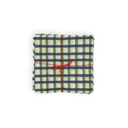 Serviettes de table x4 Mira Jade - Suzette