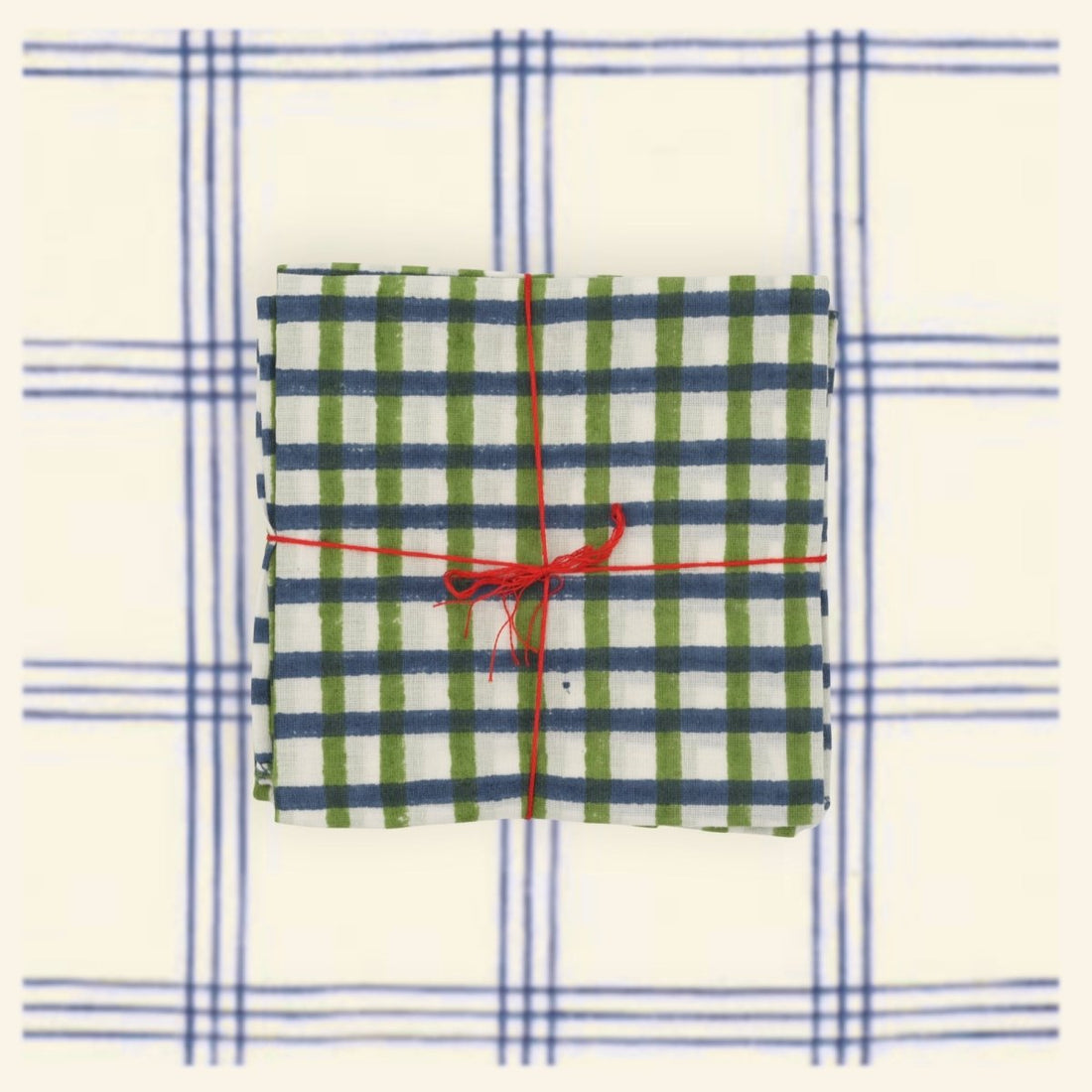 Serviettes de table x4 Mira Jade - Suzette