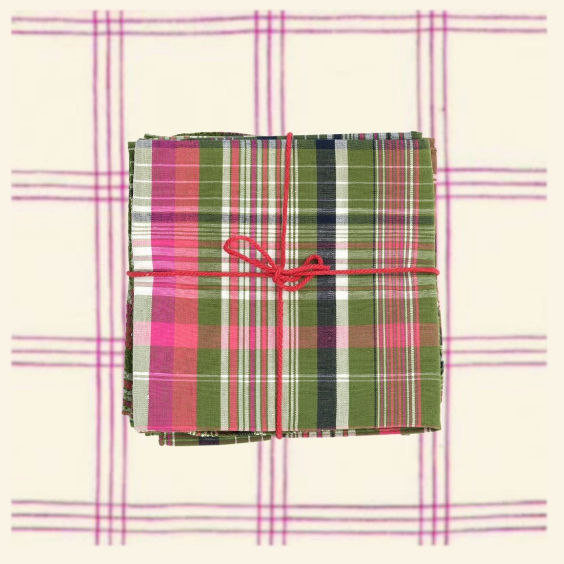 Serviettes de table x4 Mistral Loden - Suzette