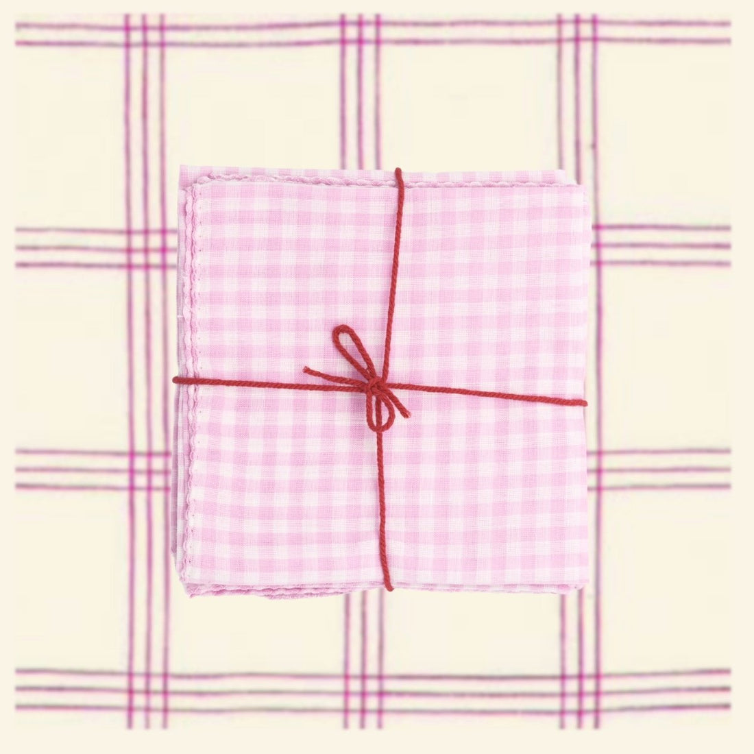 Serviettes de table x4 Mousson Powder - Suzette