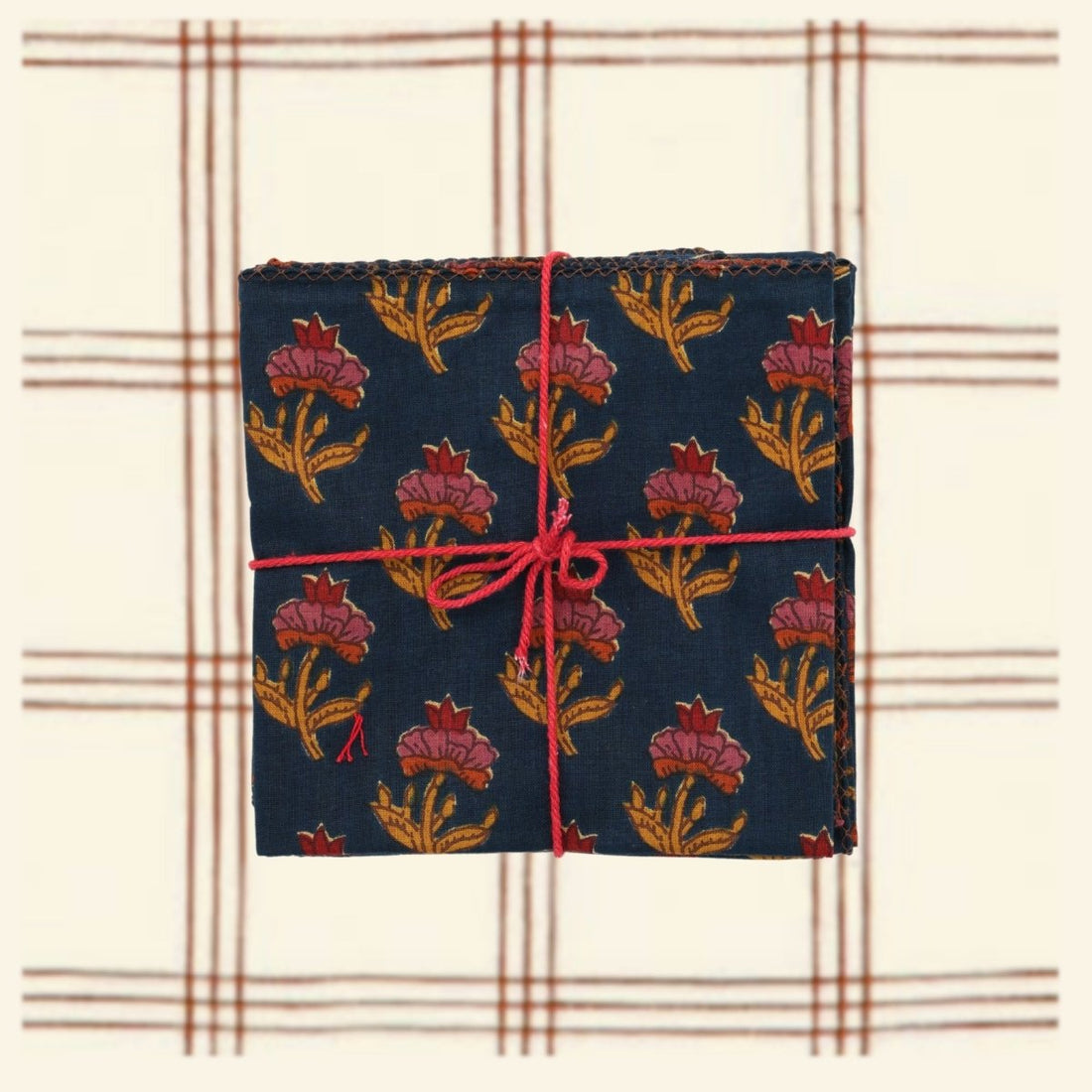 Serviettes de table x4 Oxalis Patriot - Suzette