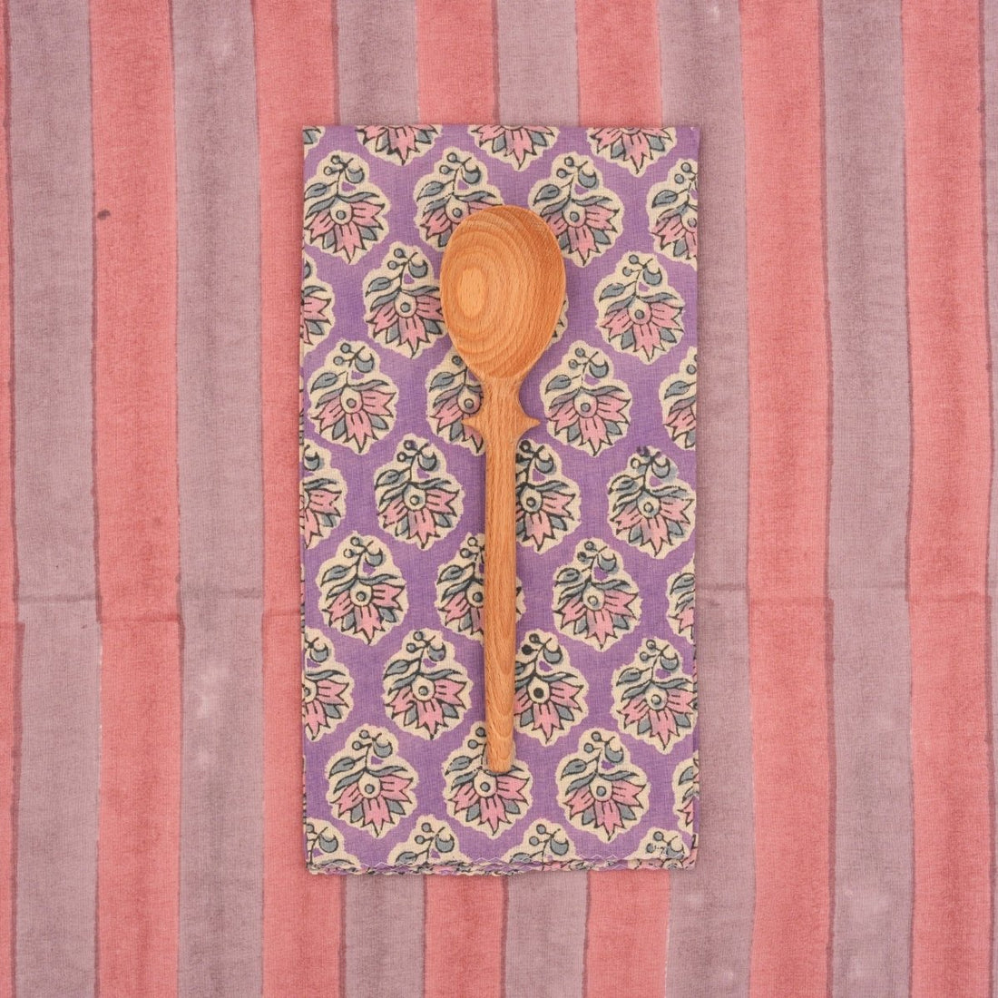 Serviettes de table x4 Oxalis Violet - Suzette