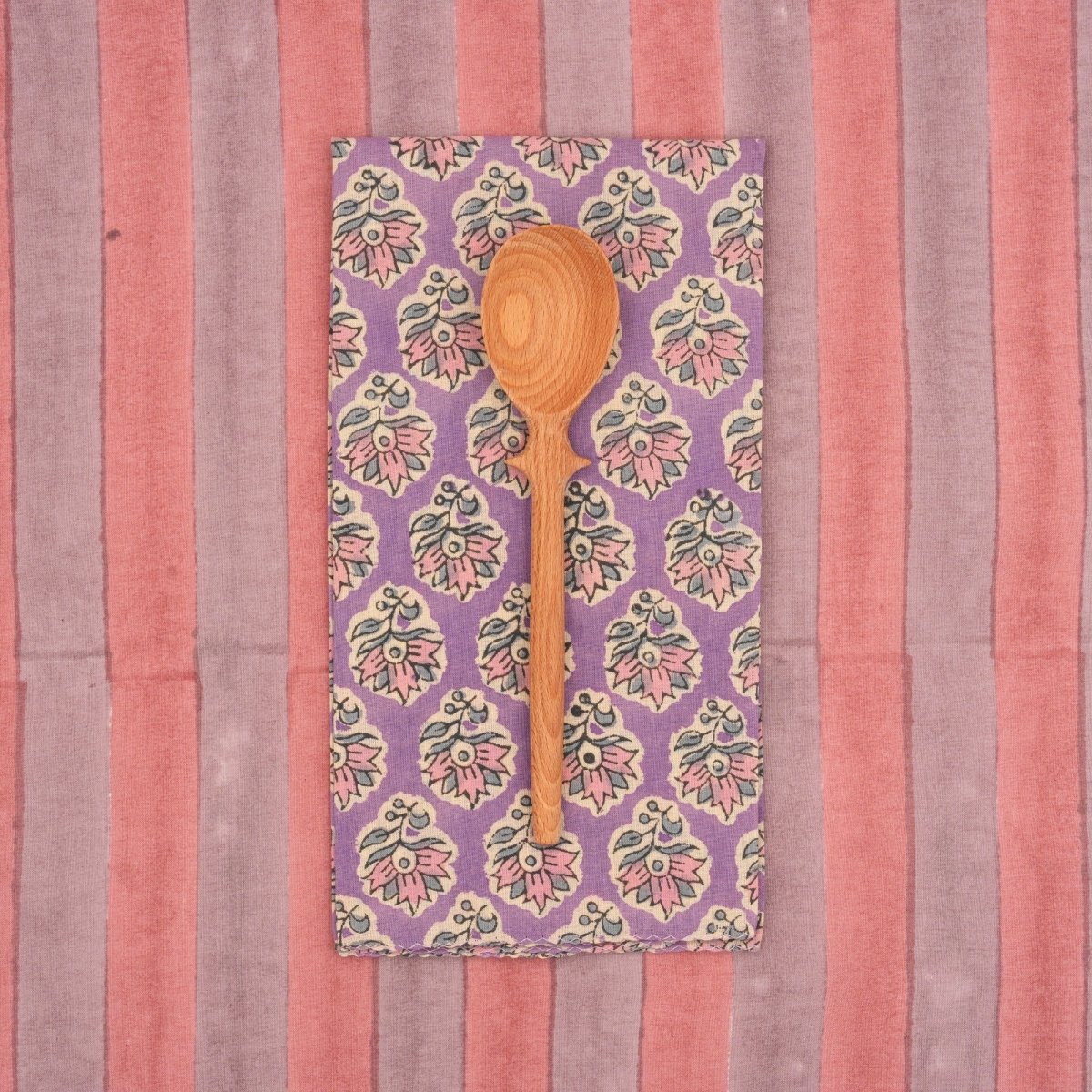 Serviettes de table x4 Oxalis Violet - Suzette