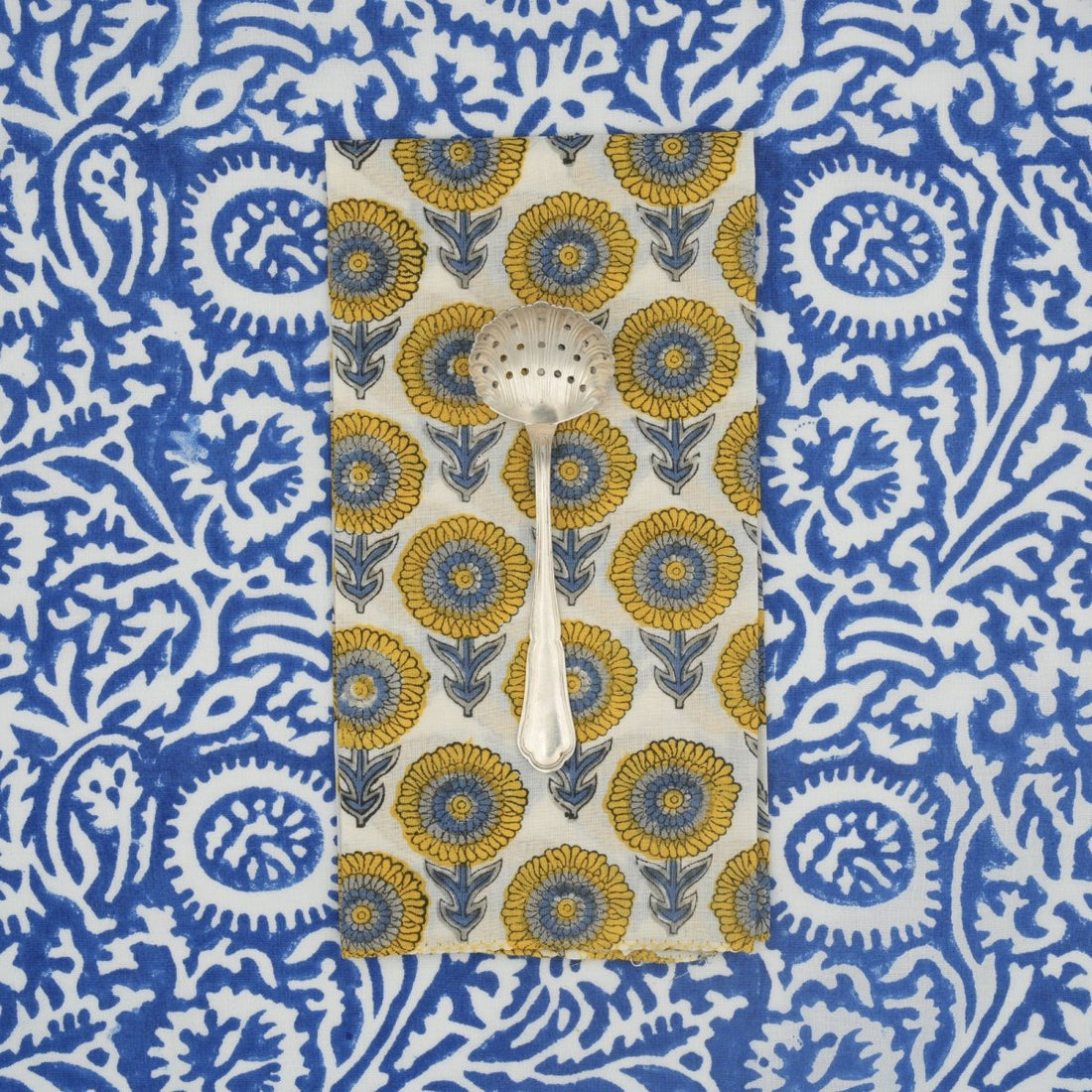 Serviettes de table x4 Paquerette Moonlight - Suzette