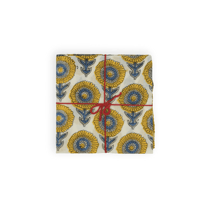 Serviettes de table x4 Paquerette Moonlight - Suzette