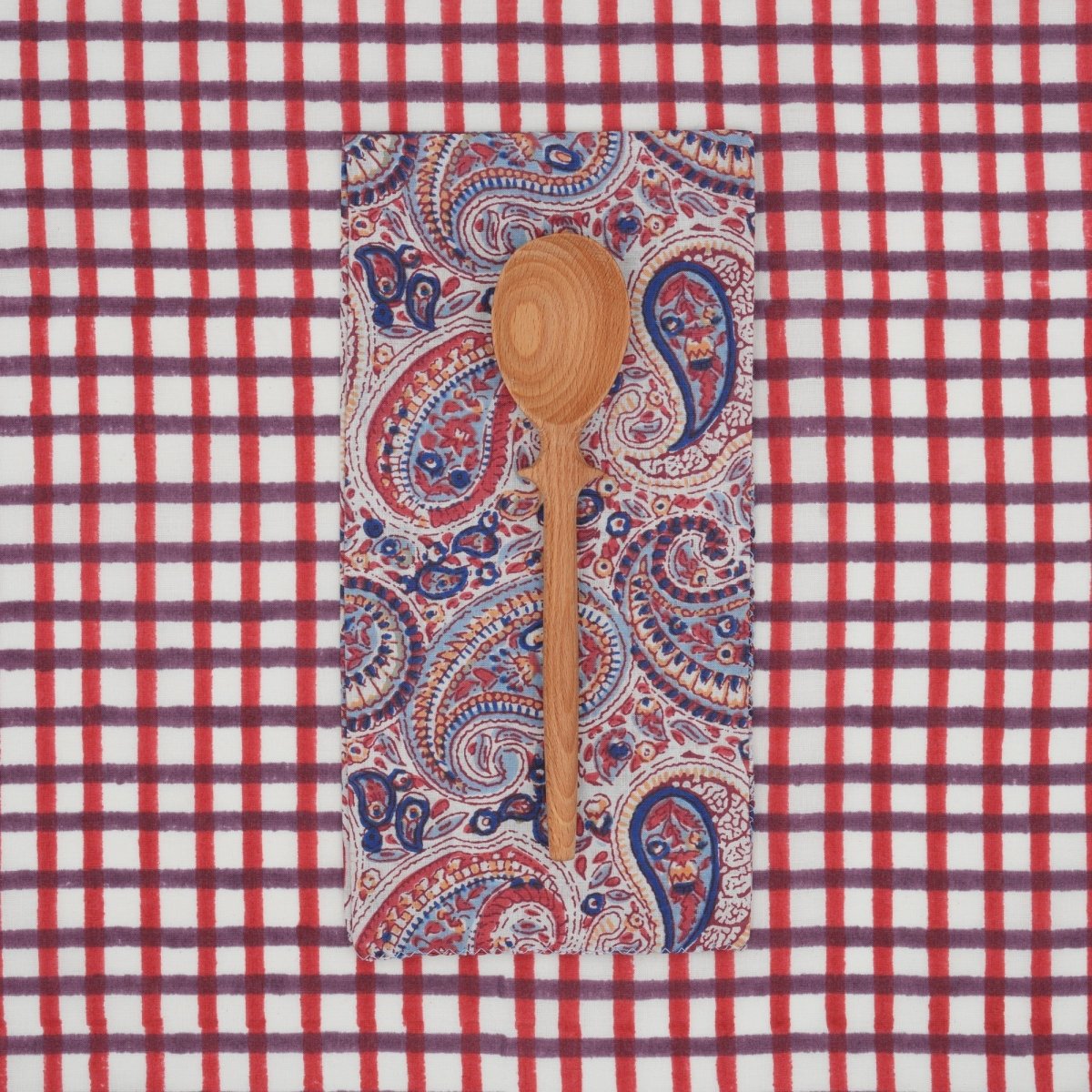 Serviettes de table x4 Pepper Bluestone - Suzette