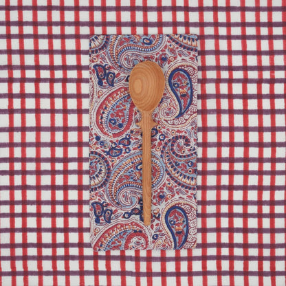 Serviettes de table x4 Pepper Bluestone - Suzette