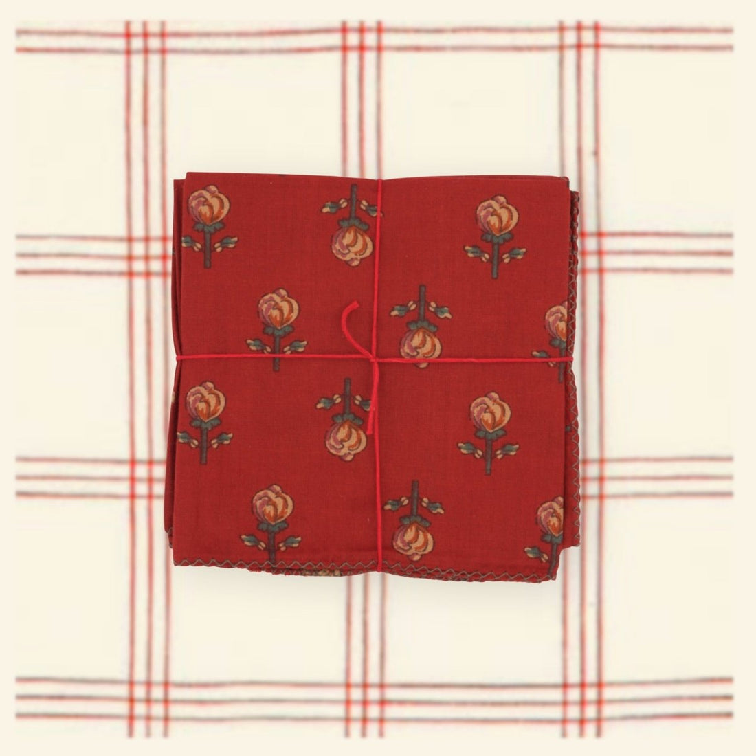 Serviettes de table x4 Pissenlit Garnet - Suzette