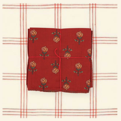 Serviettes de table x4 Pissenlit Garnet - Suzette