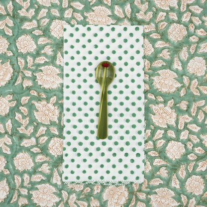 Serviettes de table x4 Polka Juniper - Suzette