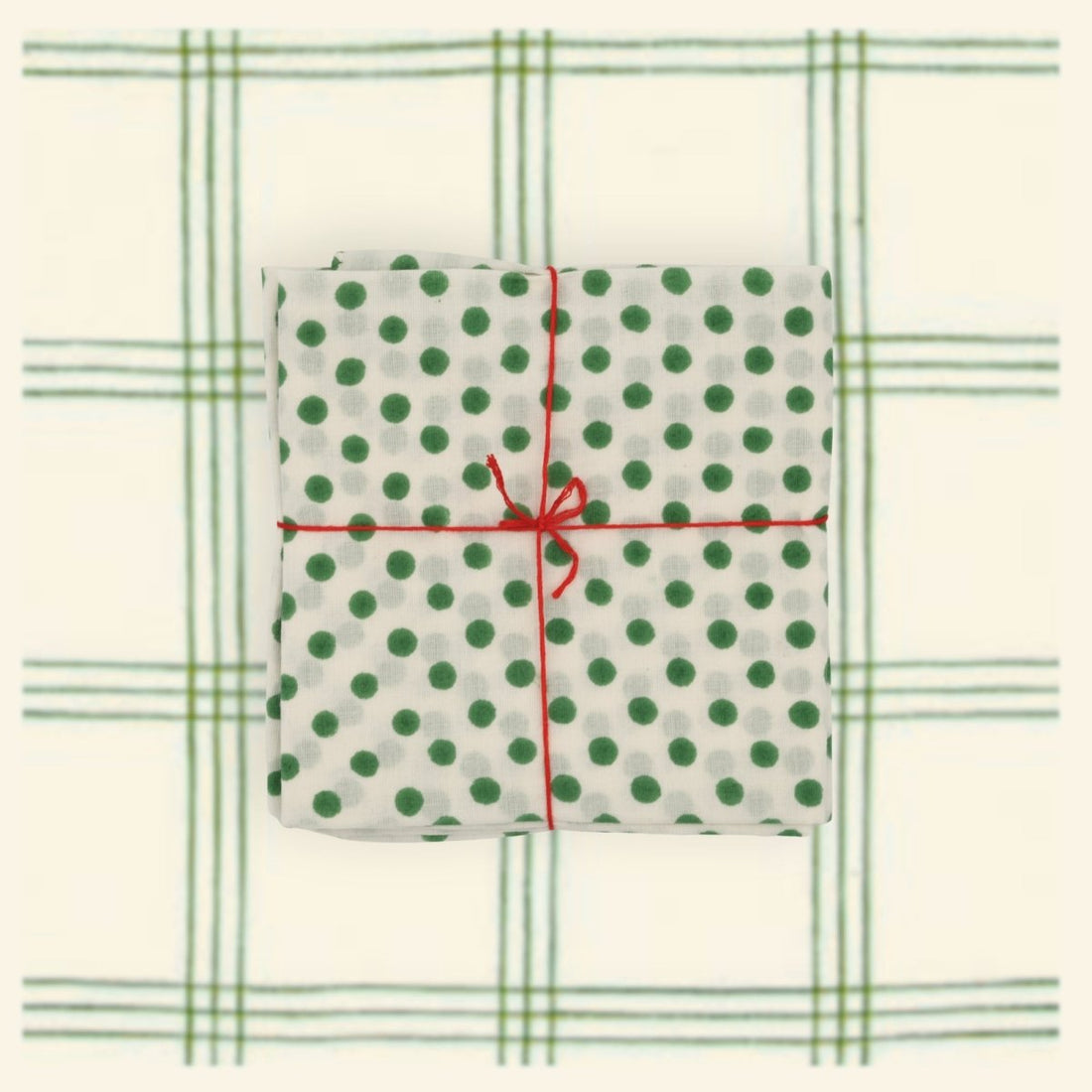 Serviettes de table x4 Polka Juniper - Suzette
