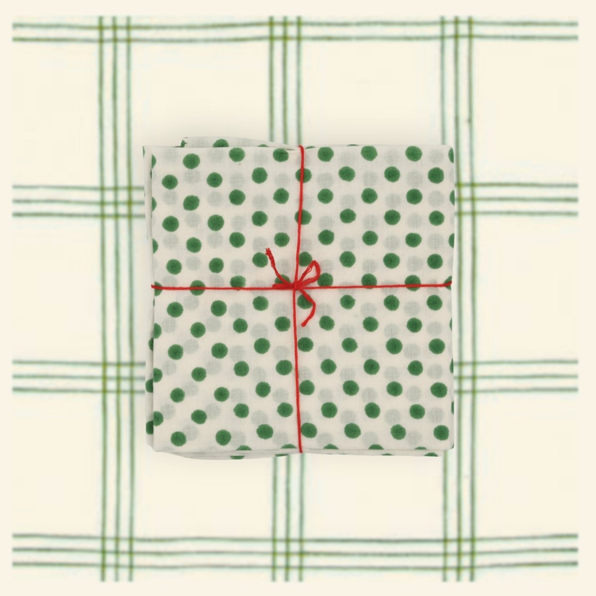 Serviettes de table x4 Polka Juniper - Suzette