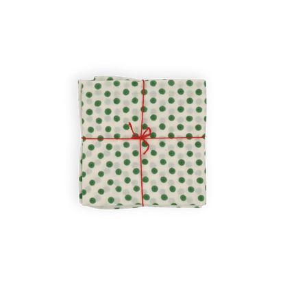Serviettes de table x4 Polka Juniper - Suzette
