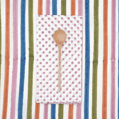 Serviettes de table x4 Polka Polignac - Suzette