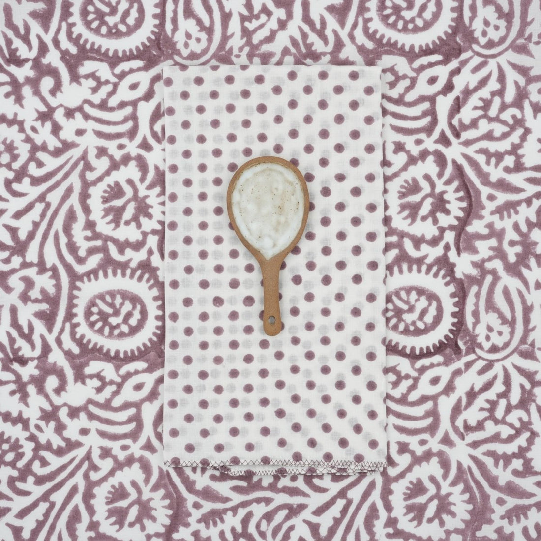 Serviettes de table x4 Polka Zephyr - Suzette