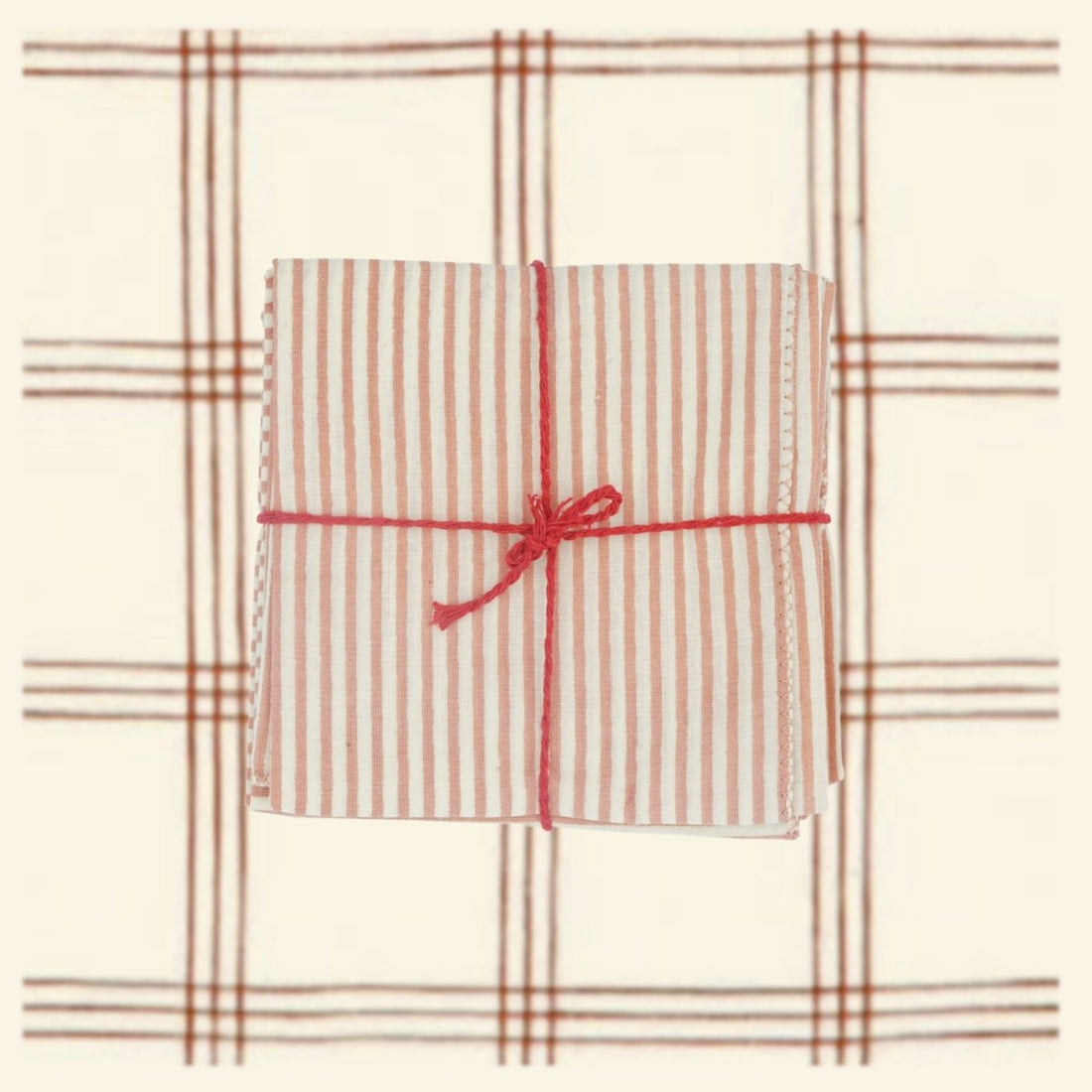 Serviettes de table x4 Stripe Jaipur - Suzette à table