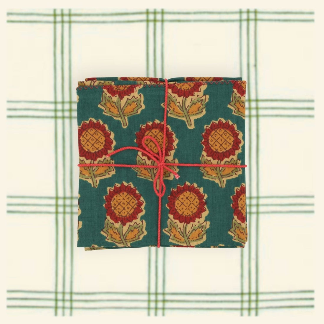 Serviettes de table x4 Tournesol Pond - Suzette