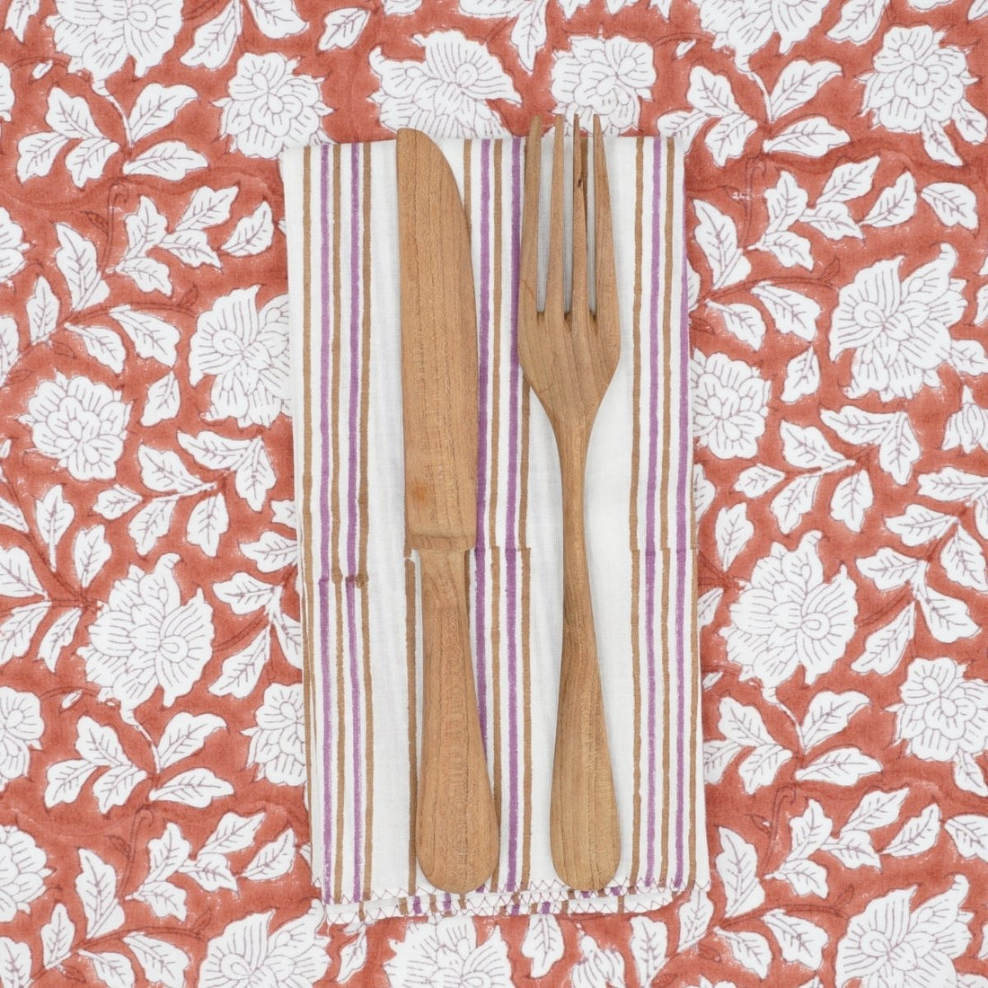 Serviettes de table x4 Mina Capuccino - Suzette à table